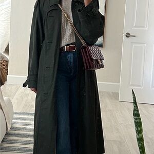 Burberry Dark Green Trench Coat